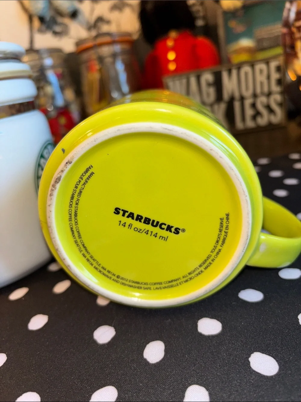 EUC STARBUCKS BUNDLE. One porcelain Canister, two Coffee cups and a kids to go c